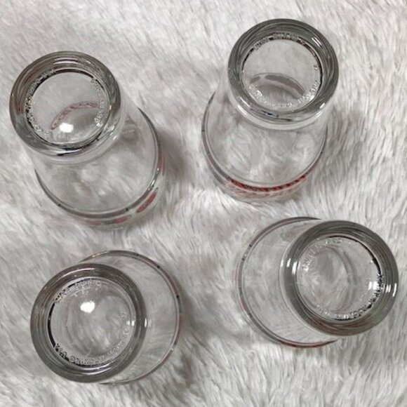NWOT Set of 4 Vintage Coca-Cola Bottlecap Drinking Glasses - Picture 9 of 10